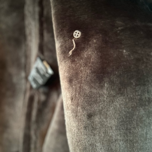 Mob Wife Novelti Faux Suede/Fur Penny Lane Coat – Size Large - Picture 5 of 8